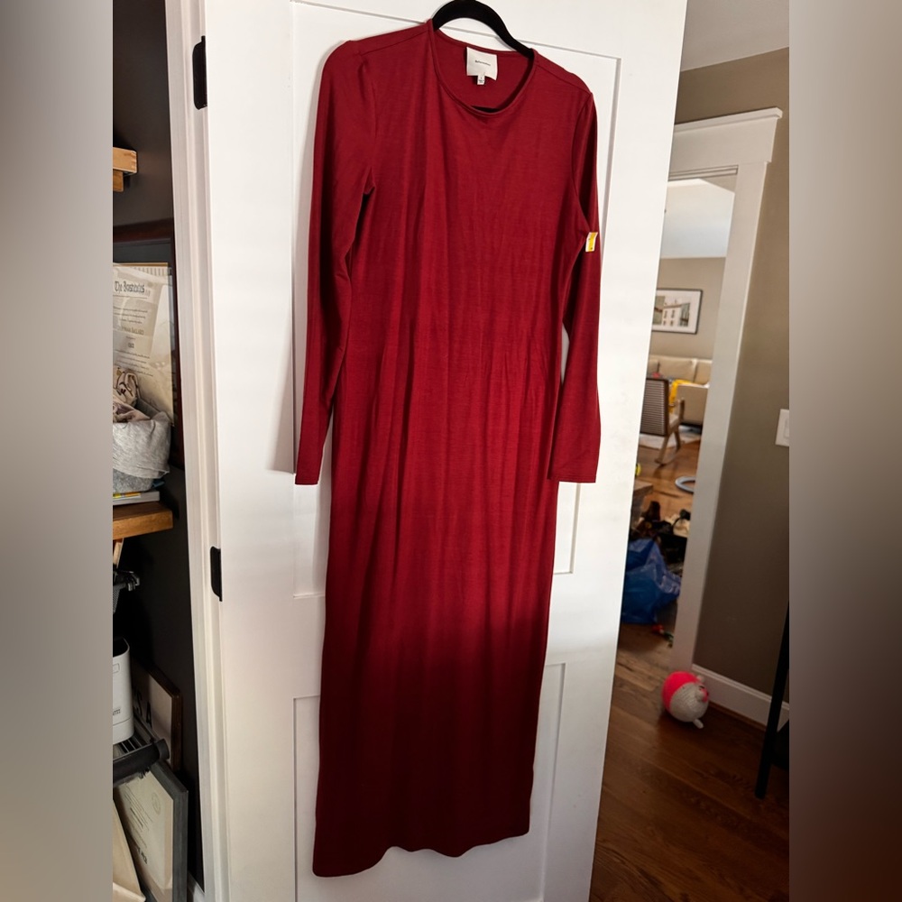 Reformation Tommie Long Sleeve Stretch maxi dress size large - Picture 6 of 7